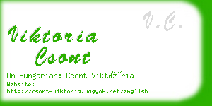 viktoria csont business card